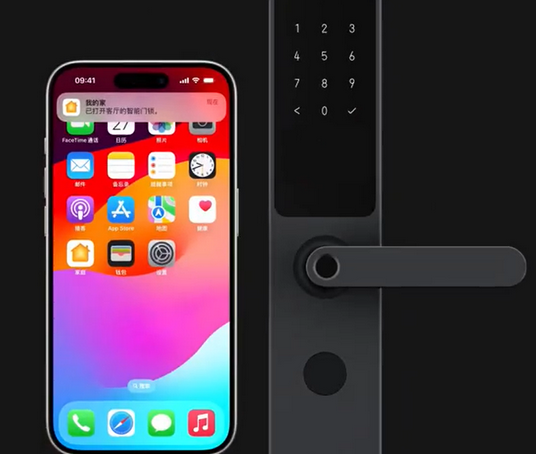 槐荫iPhone维修站分享在iPhone上使用家庭钥匙开启智能门锁 